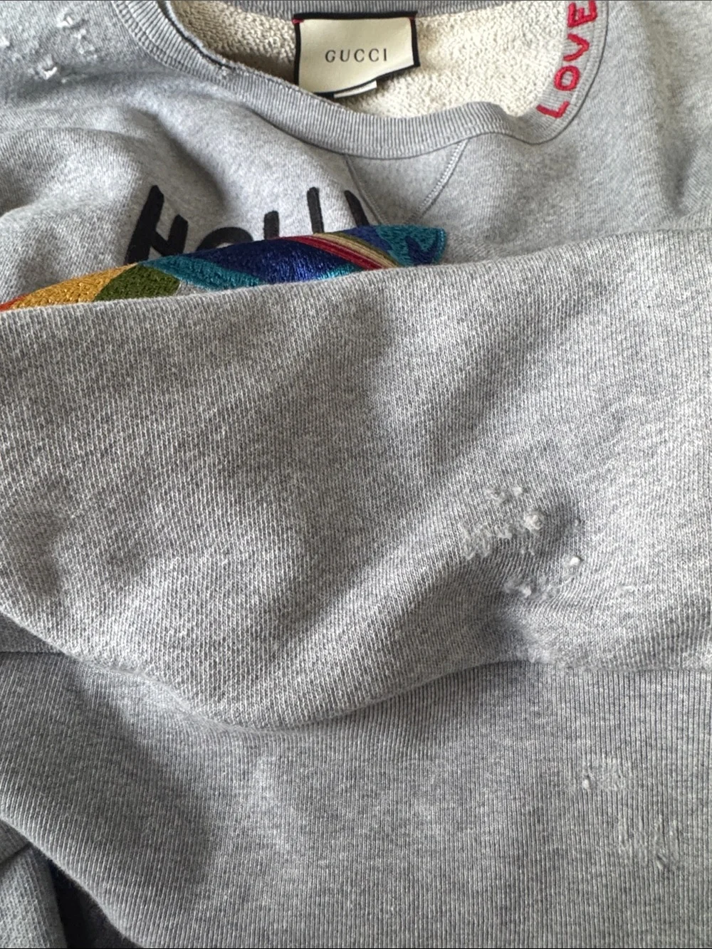 SALE‼️GUCCI Hollywood Grey Crewneck